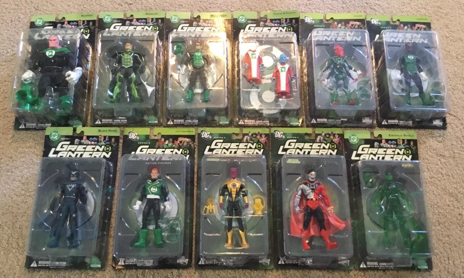 DC Direct Grün Lantern Action Figure Set 11 Total New Series 1,2,3 Toyfare DC Direct Grün Lantern Action Figure Set 11 Total New Series 1,2,3 Toyfare
