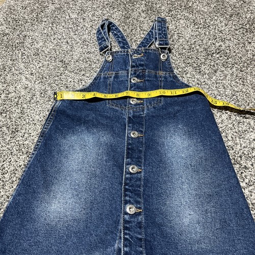 Zara Kids  Girls  Denim Overall Dress Blue Size 8 Years, Adjustable Straps - Picture 3 of 8