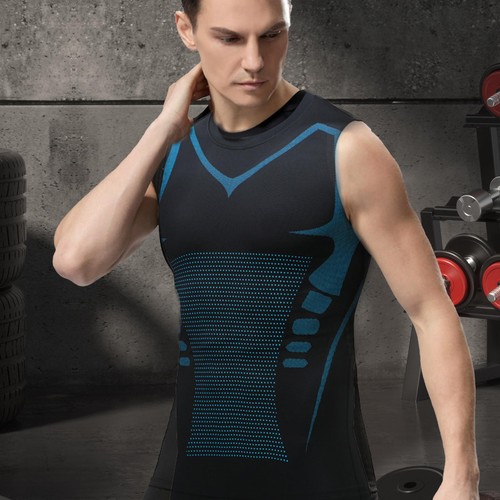 Men Gym Tanks Quick Dry Athletic Muscle Shirts Fitness Sleeveless Training Tee - Picture 2 of 21
