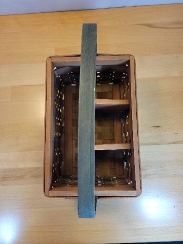 Utensilio Vajilla Caddy Organizador de Cesta Dividida Hecho a Mano Campo Apple Picnic - Imagen 6 de 7