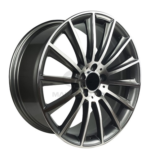 Rear 20"x9.5 Multispoke AMG Style Rims Wheels For Mercedes Benz S500 S550 US - Picture 5 of 7