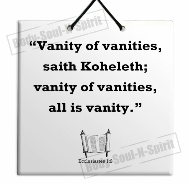 The Bible Ecclesiastes Quote Wooden Wall Hanging TILE Plaque Home Decor Gift The Bible Ecclesiastes Quote Wooden Wall Hanging TILE Plaque Home Decor Gift