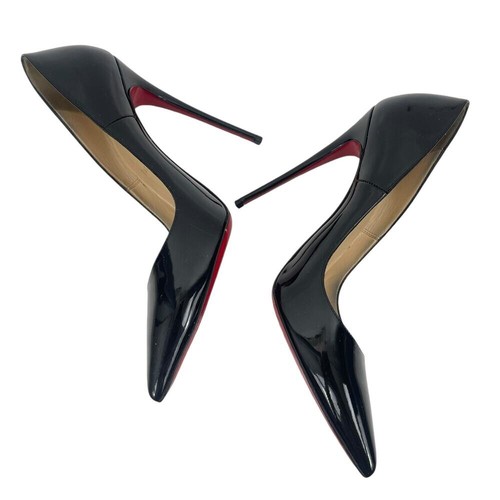Christian Louboutin So Kate 120 Patent Leather Pumps Black Women Size 39.5 - Picture 8 of 14