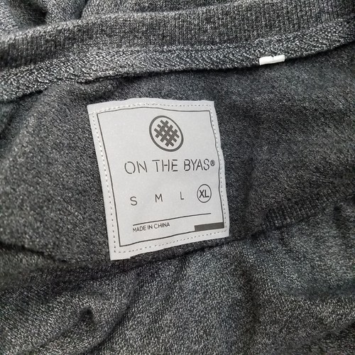 Suéter para hombre On The Byas XL gris negro con cremallera bolsillos manga larga - Imagen 7 de 7