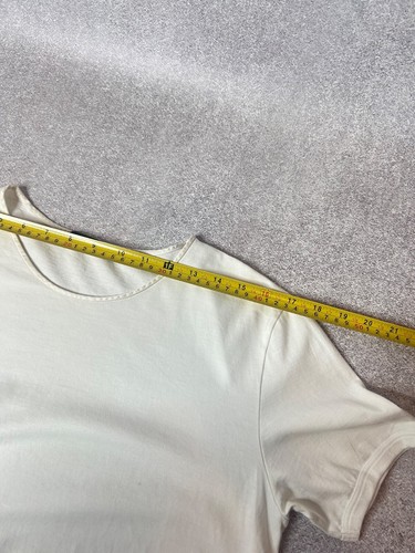 Dolce & Gabbana Women’s White Asymmetrical T-Shirt Made in Italy Size 40 - Picture 9 of 11