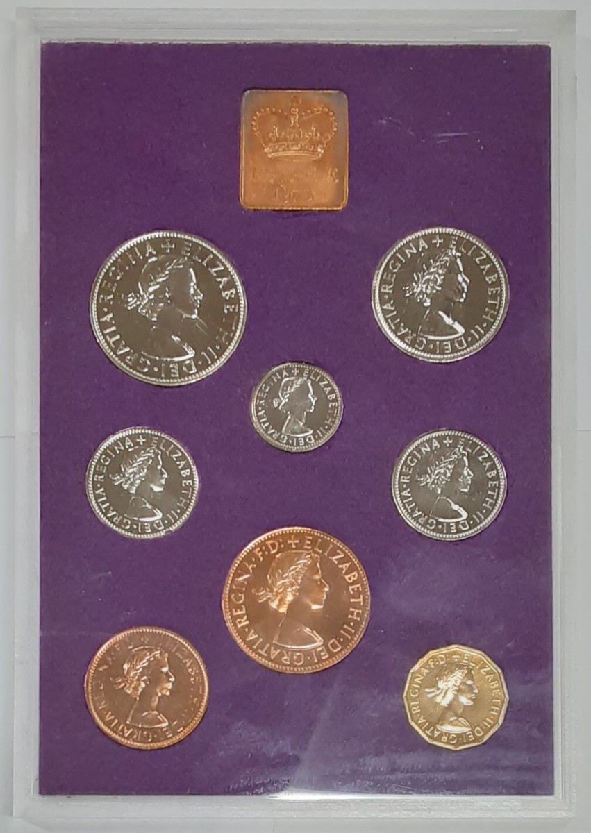 1970 United Kingdom Proof Set - Eight GEM UK Coins Total W 1970 United Kingdom Proof Set - Eight GEM UK Coins Total W