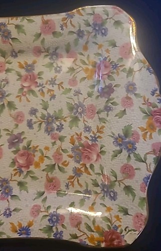 Royal Winton Grimwades "Old Cottage" Summertime Chintz Griff Bon Bon Schale - Bild 3 von 7