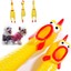 thumbnail 5 - Yellow Screaming Rubber Chicken Pet Dog Toys Puppy Squeak Squeaker Chew Gift Hot