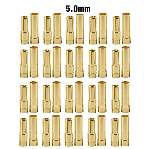 20 Pair Banana Bullet Connector Plug Male Female for Battery ESC Motor Brushless - Bild 20 von 23
