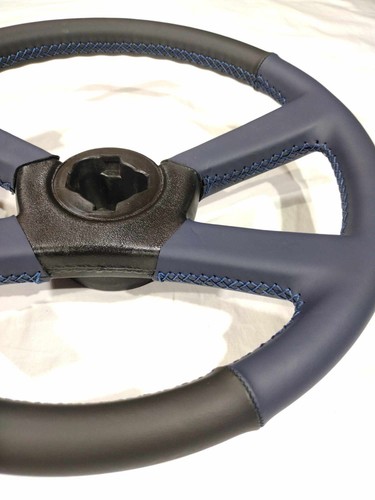 88-94 Chevy Silverado Sierra Yukon Steering Wheel NEW LEATHER BLUE UPGRADE OEM - Picture 7 of 18