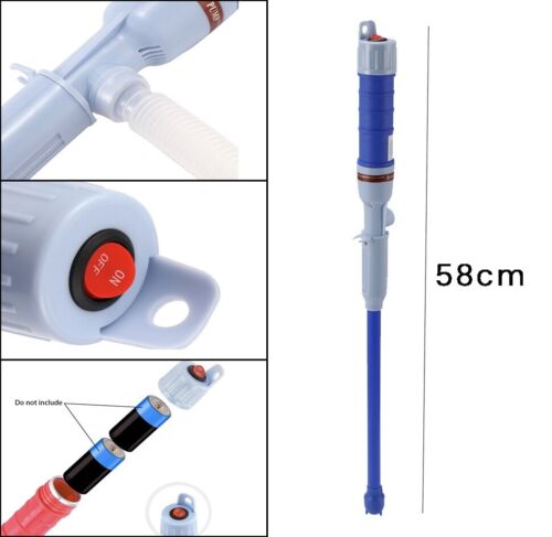 Battery Operated Electric Siphon Fuel Oil Water Petrol Liquid Transfer Pump Pipe - Picture 7 of 12