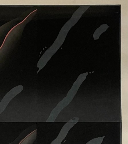 BLOQUE DE MADERA japonés original AKIRA KUROSAKI Rememberance' ABSTRACTO color firmado - Imagen 7 de 12