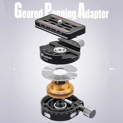 Professional Leofoto G4PRO Geared Head Camera Tripod Ball Head with Plate - Picture 6 of 13