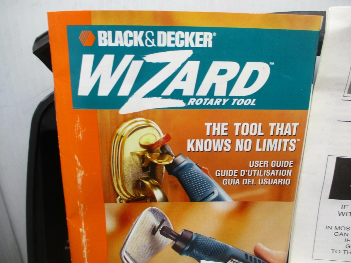 Black Decker Wizard Cordless Rechargeable Rotary Tool VP940 w