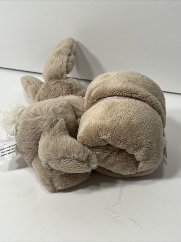 JellyCat Bunny Rabbit Taupe Tan Stuffed Toy w Security Plush Blanket Lovey New - Picture 2 of 6