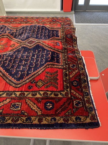 Authentic Handmade-knotted Antique Hamadan Wool Traditional RUG 285x155cm - Picture 5 of 12