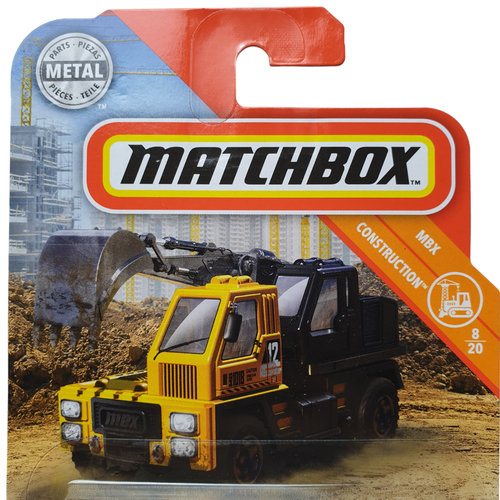 Matchbox Metal MBXCAVATOR Construction Yellow 25/100 Excavator 2018 NEW Sent Box - Picture 2 of 7