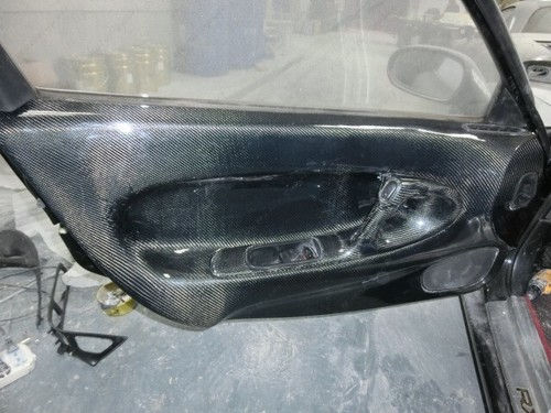 Kit schede porta interna auto carbonio RHD per 1992-1997 Mazda RX7 FD3S - Foto 21 di 24