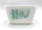 Pyrex Amish Butterprint Refrigerator Dish 0501 Vintage Turquoise 1 1/2 Cup