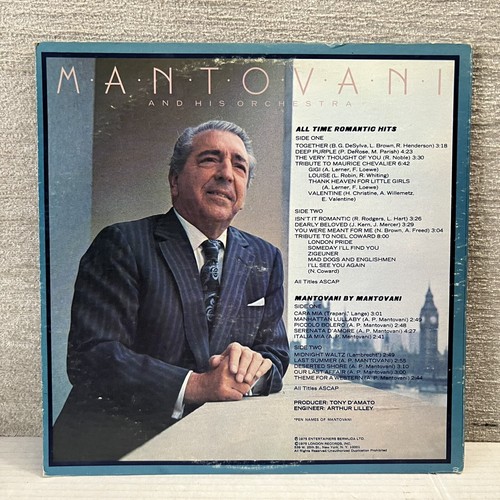 MANTOVANI ALL TIME ROMANTIC HITS 2-LP Vinyl Record 1975 Phase 4 2BP-910/11 - Picture 3 of 12