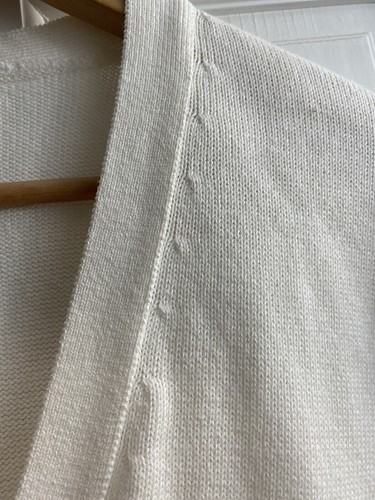 Mens Pringle Scotland Nick Faldo White Button Sweater Vest Golf Cotton Large L - Picture 4 of 7