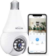 2K Light Bulb Camera 5/2.4GHz WiFi Security Camera Wireless 360° Bulb Camera