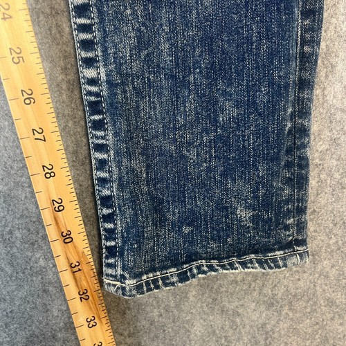 Pantalones de mezclilla True Religion Rocco para hombre 30 32 relajados ajustados bigotes solapa panal - Imagen 5 de 12