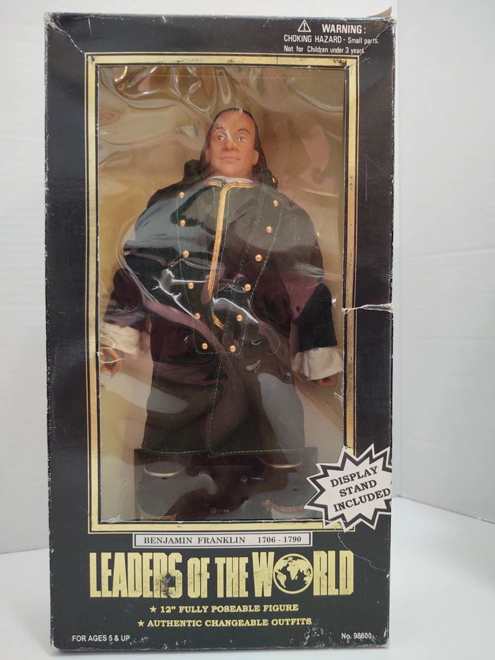 1997 年世界领袖全套全可姿势玩偶 12 英寸展示架 — 第 4/4 张图片