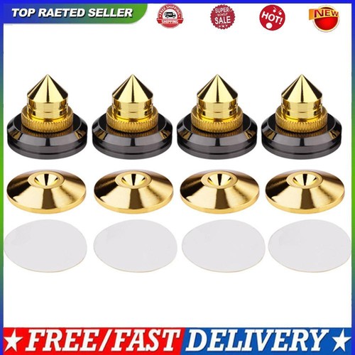 4pcs Speaker Spikes Stand Subwoofer Amplifier Isolation Base Pads for Turntable