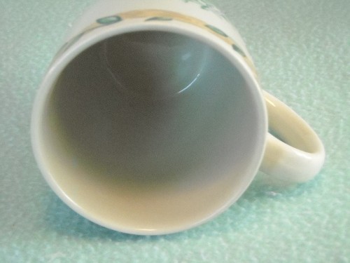 Thompson Keramik Kaffeetasse mit Blumen Schmetterlingsranken - Bild 2 von 6