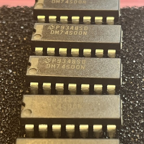 National Semi DM74S00N Quad 2-Input NAND Gate 14-DIP IC (5 Pieces) - Picture 2 of 2