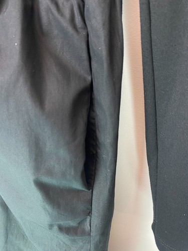 Tu Black High Neck Fit And Flare Midi Long Sleeve Jersey Dress Pockets UK 10 NEW - Picture 7 of 15