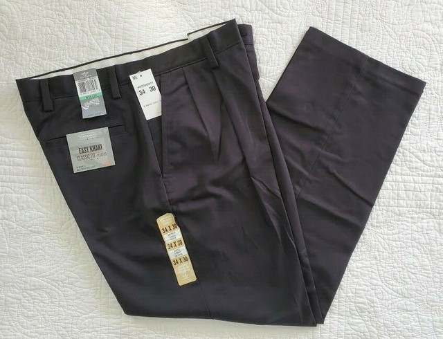 Dockers Black pleated classic fit pants 