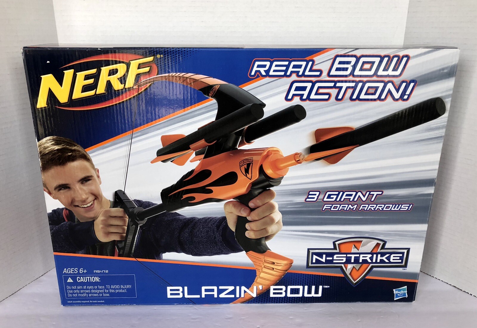 Nerf BLAZIN' BOW N-Strike &amp; Arrows Item No. A5472 - 2013 Hasbro - NEW in Box 