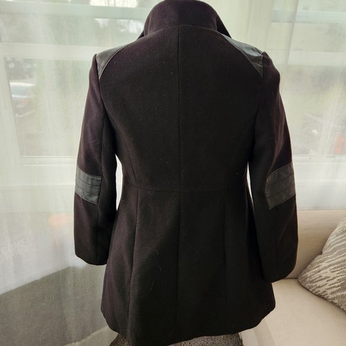 Rothschild Girls Dress Coat 14 Collared Button Front Jacket Black. E4 - Picture 3 of 3