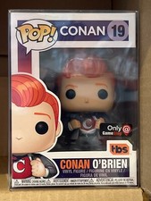 #19 - CONAN O'BRIEN - ONLY AT GAMESTOP  - FUNKO POP - MINT IN PLASTIC PROTECTOR