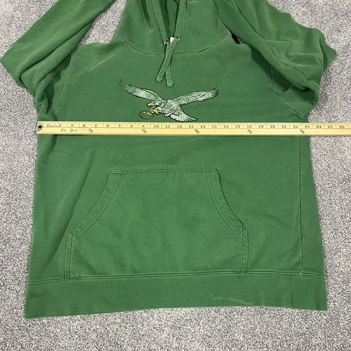 Philadelphia Eagles Kelly Green Hoodie Women's Size L Majestic Fan Drawstring - Picture 5 of 9
