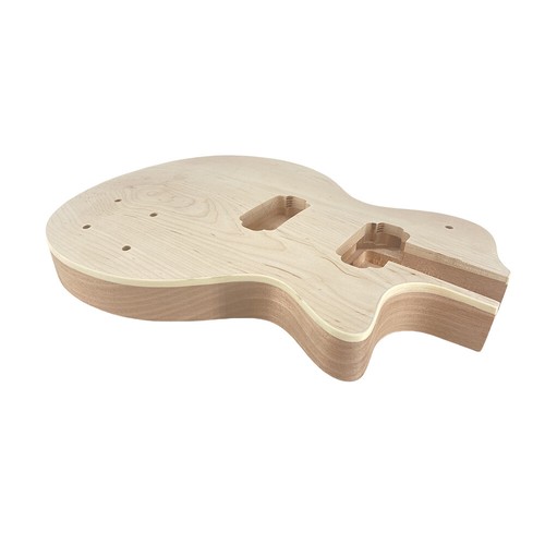 DIY Electric Guitar Body Replacement LP Style Set In Mahogany Maple Glue BINDIN - Picture 3 of 19