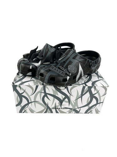 CLOT x Crocs Classic Clog Black Alienegra Camo Print Shoes Jibbits Men’s 11 - Picture 3 of 7