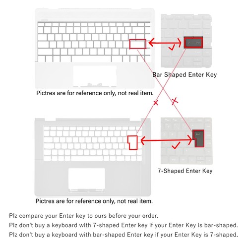 Laptop Keyboard For HP envy 13-ab 13-ab000 13t-ab000 909620-xx1 Backlit Silver - Picture 2 of 9