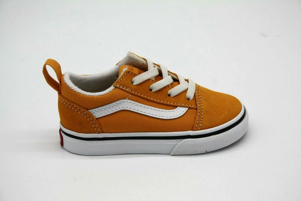 VANS OLD SKOOL ELASTIC GOLDEN NUGGET TRUE WHITE vn0a4tz03sp toddler shoe