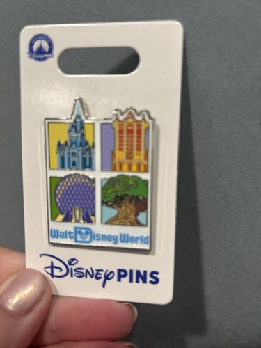 2025 Walt Disney World 4 Parks Pin Epcot Magic Animal Kingdom Hollywood Studios
