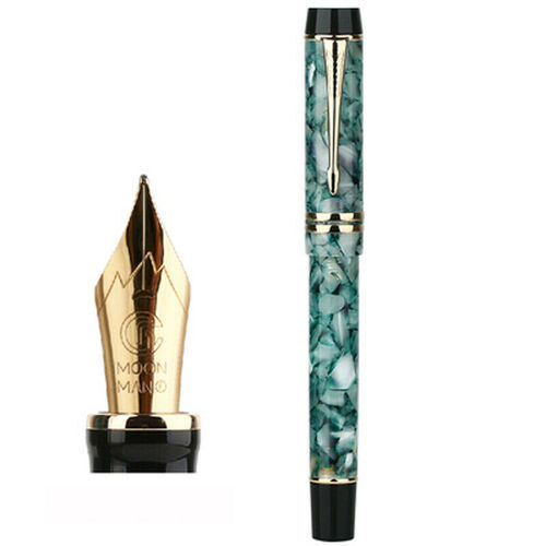 MAJOHN M600S Acrylic Resin Fountain Pen Iridium F Nib Ink Pen Original Box - Picture 12 of 12