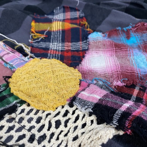 Christian Flannel Shirt Womens Sz Large Religious Shacket Cottage Upcycle Grunge - Picture 22 of 23