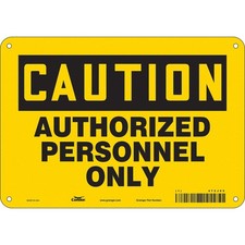 CONDOR 472J65 Safety Sign,7 in x 10 in,Aluminum 472J65