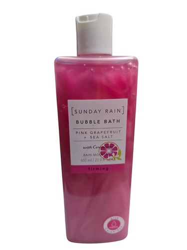 Pink Grapefruit & Sea Salt Bubble Bath 21.9 oz. Sunday Rain Sealed - Picture 3 of 4