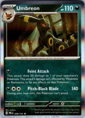 Pokemon | PRE | Umbreon | 059/131 | NM Holo