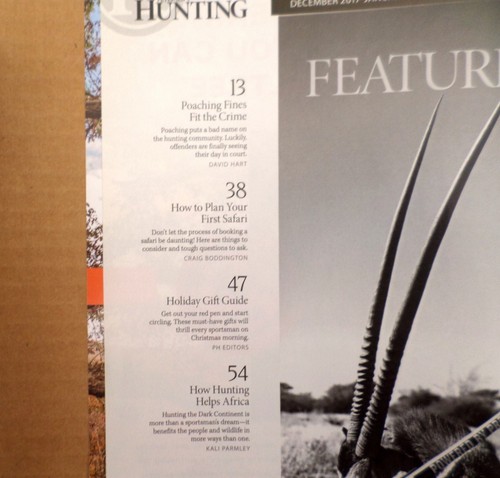 Lot of 6 Petersen's Hunting Magazine 2018-2020 Big Game & Adventure Hunting - Bild 5 von 16