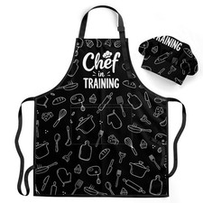 Kids Apron with Chefs Hat Set, Kitchen Apron Gifts