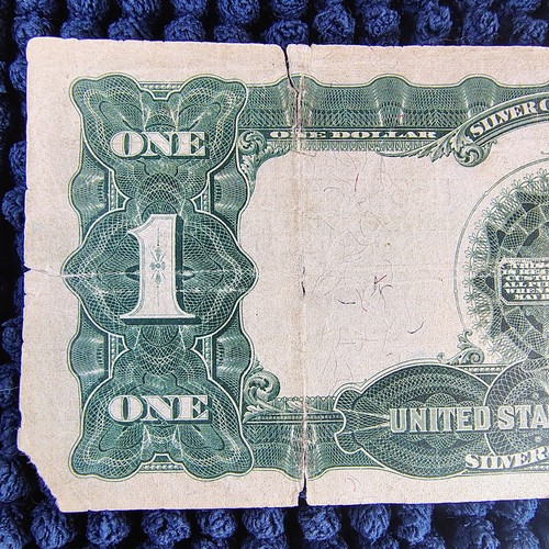 1899 Black Eagle $1 Silver Certificate - Fr. 227 - Signed Lyons-Treat - Picture 6 of 17